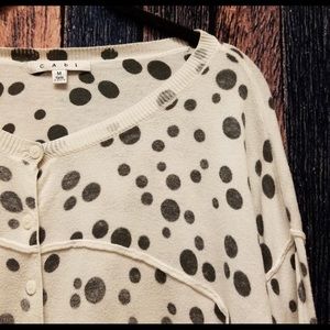 CAbi polka dot cardigan.